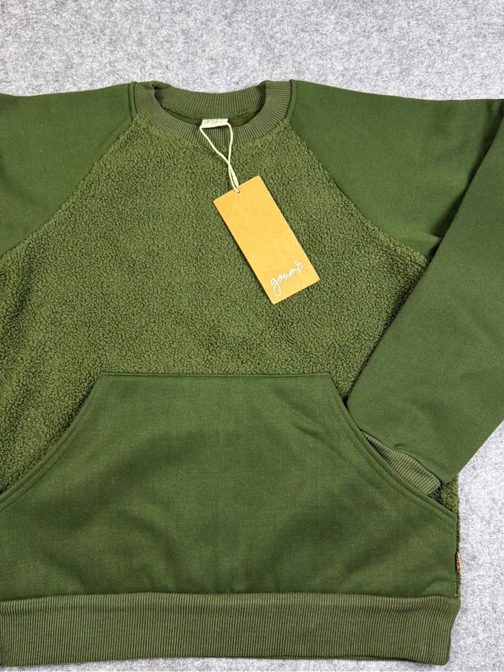Goumi Olive Green Sherpa Tracksuit